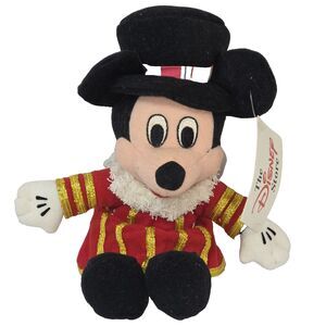 Disney Store UK Beefeater Mickey Mouse Beanbag Plush 9"